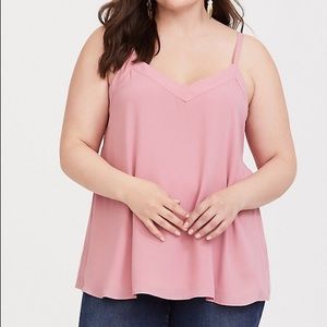Torrid Pink Georgette Swing Cami